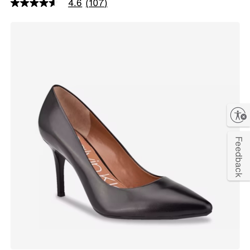 Calvin Klein Black Stiletto Heels
